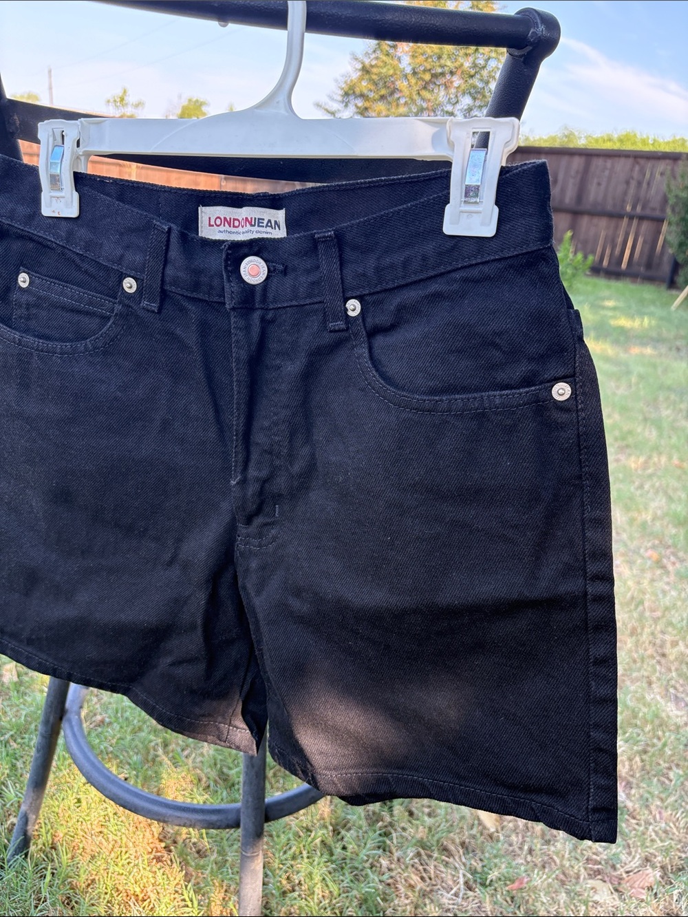 LONDONJEAN Black Women's Denim Jean Shorts - Picture 4 of 10